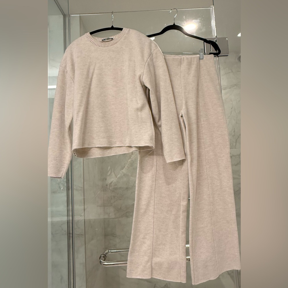 Zara Cream Sweater Set